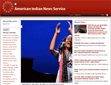 Tablet Screenshot of americanindiannews.org